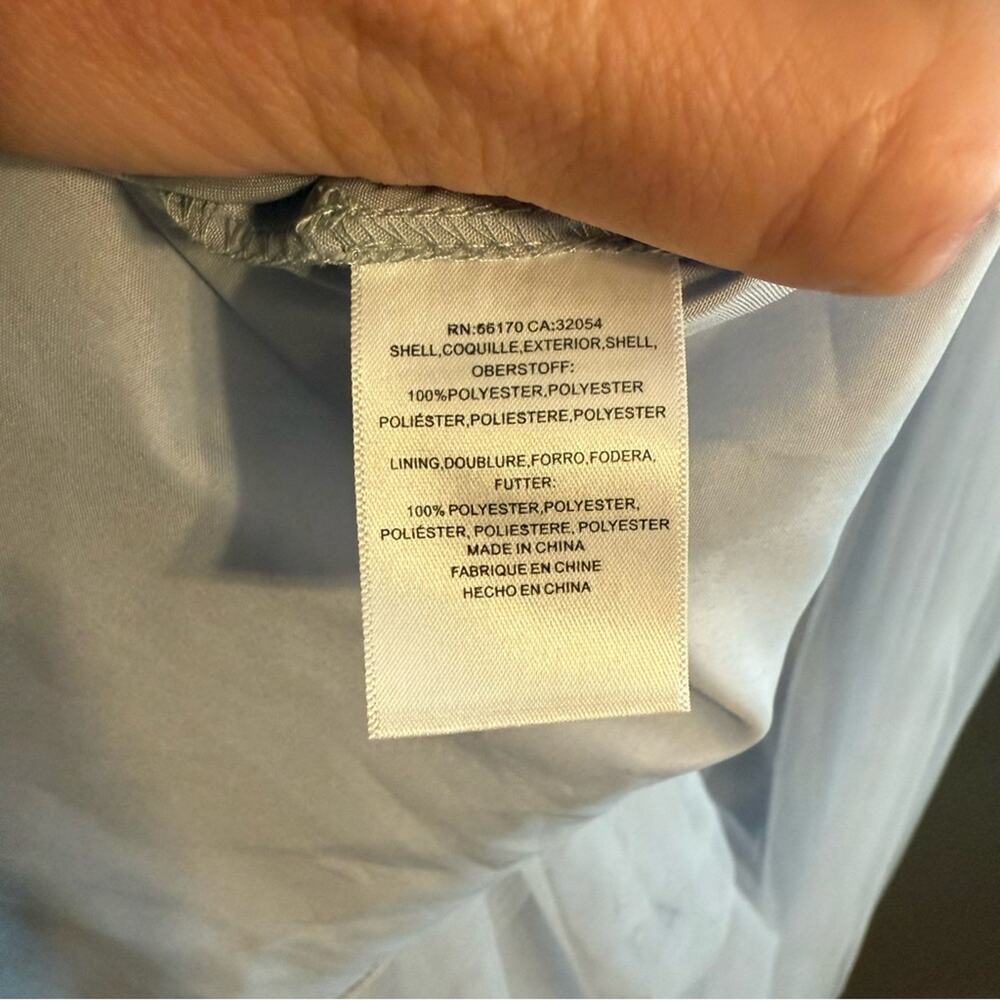 Jenny Yoo Light Blue Off-Shoulder Wedding Dress - Picture 10 of 12
